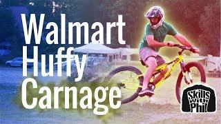 Will a Walmart Huffy survive a Downhill Mountain Bike Trail? | Skills with Phil