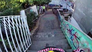 Insane Urban DH Mountain Bike POV - Red Bull Valparaiso Cerro Abajo 2015