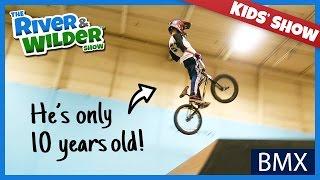 BOYS GET BMX BIKE FREESTYLE TRICKS LESSON FROM 10 YEAR OLD PRO