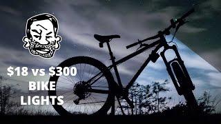 MTB Lights for Night Riding - $300 vs $18